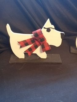 Dog Wooden Decor Craft 