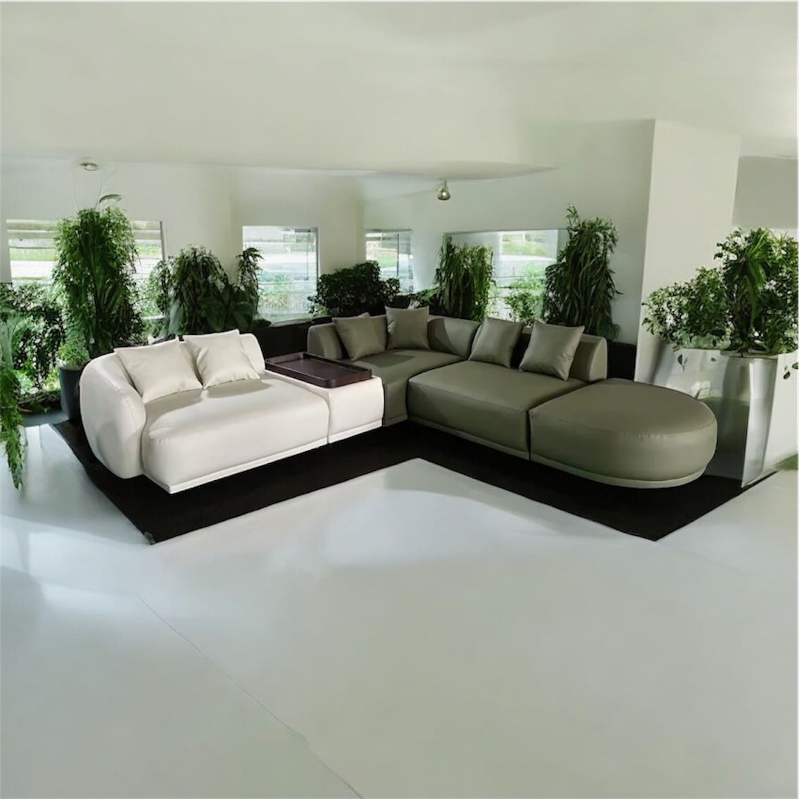 Luxury Modern Modular Sectional Sofa – Custom Imported, Like New