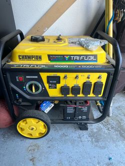 New 10k Tri Fuel Champion Generator