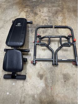 Marcy Bench and TheRack all in one gym