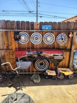 Yard art & Schwinn frame