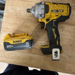 Dewalt 1/2 In Impact With Battery 