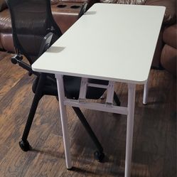 White Folding Table / Desk 40x20