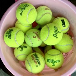 30 New And Used Tennis Balls Different Brands  Each  $ 0.50 Cents 