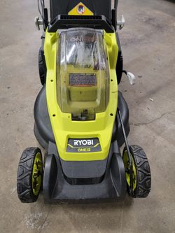 Ryobi 18 volt electric mower