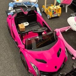 Newly Assembled Lamborghini Veneno Electric Vehicle with Remote Control Toddlers Battery Powered Toy