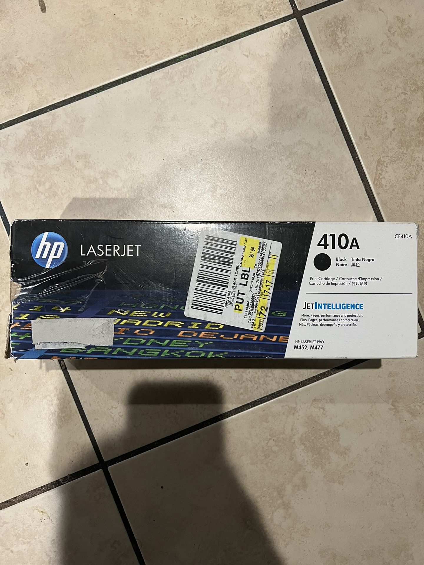 Genuine HP 410A CF410A Black Toner Cartridge LaserJet Pro M452 M477