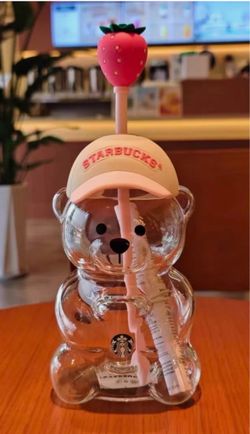 Pink bear cup