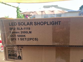 LED solar shoplighty