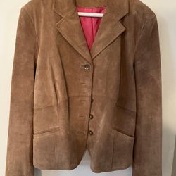 Womens Suede Jacket- Large