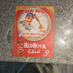  BABE RUTH 1991  Large baseball Tin  15" L X 12-1/2" W