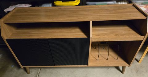 Entertainment Stand, Record Player Shelf, Records Rack