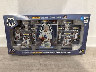 2025 Panini Mosaic NFL Costco Bundle Box Sealed with Stained Glass Jumbo