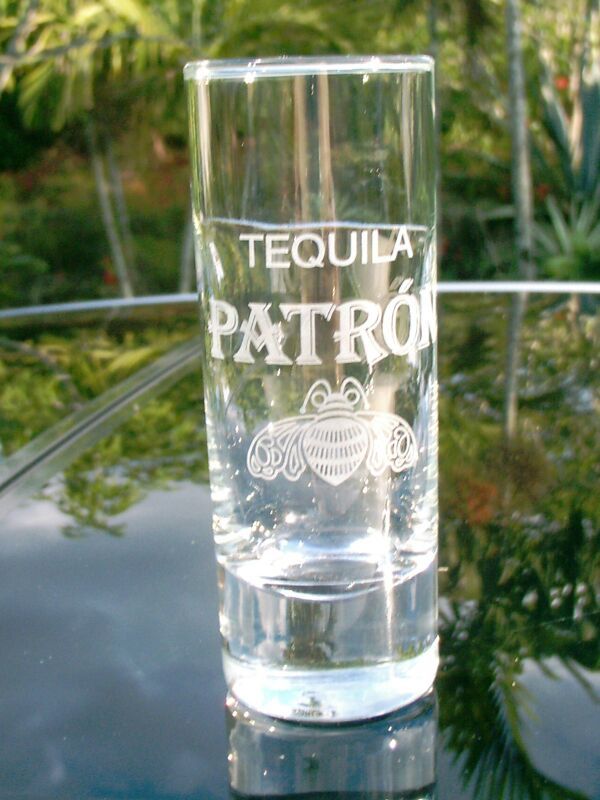 Patron Tequila shot glasses