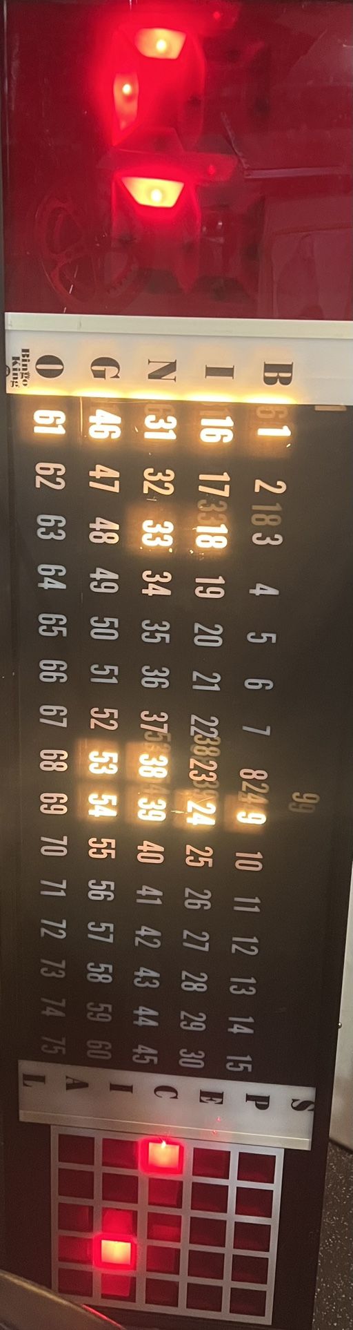 Commercial Wall Size Bingo Board