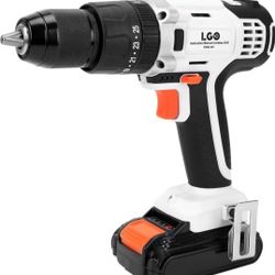 20V Cordless Drill Driver, 25+1+1 Torque Setting, 1/2 Inch, 2 Speed, with 2.0Ah Battery and Fast Charger