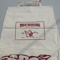 NWT True Religion Canvas Tote Buddha Bag Brand New with Tag