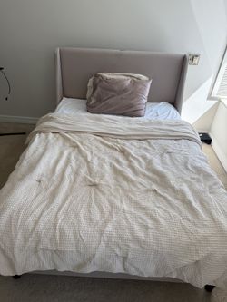 URGENT MOVEOUT SALE Full Sized Bed Frame And Mattress!