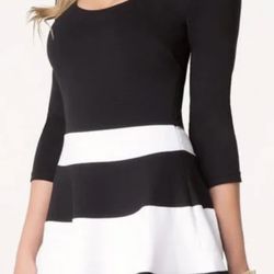 Bebe Striped Fit & Flare Dress -  Size Small - New With Tags