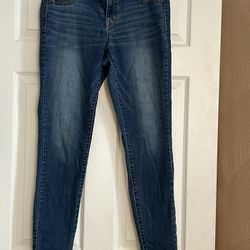 Mossimo Denim Mid-Rise Jegging 12/31L Power Stretch Skinny Jeans
