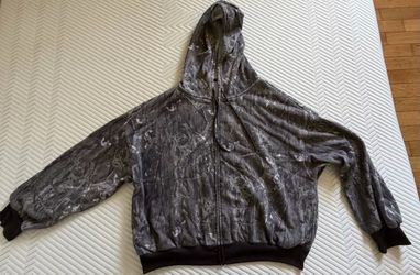 VINTAGE Tree Camo Vintage Wash   Fleece Hoodie SIZE L