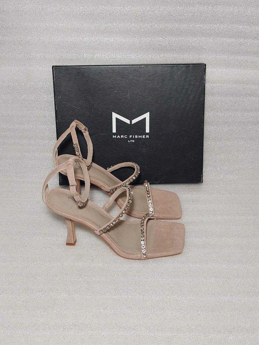 Marc Fisher Sandals Heels Ankle Strap. New In Box. Size 8.5 Women's Shoes. Retail $150