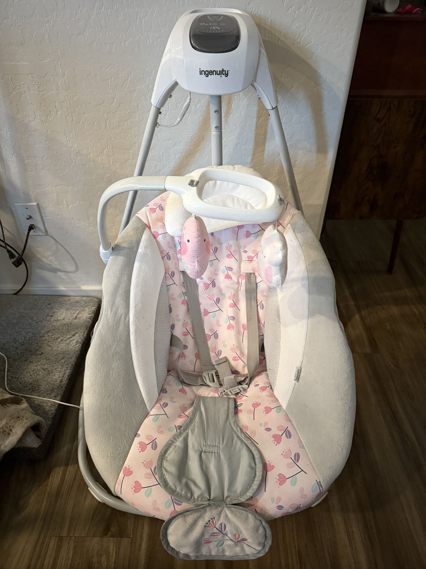 Ingenuity SimpleComfort Lightweight Compact Baby Swing