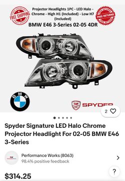 Spyder Signature - BMW E46 3-Series Headlights 02-05 