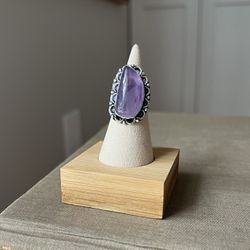 Adjustable Amethyst Statement Ring ( firm on price )