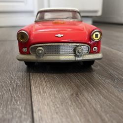 Fifties 1956 Thunderbird Tin Friction Toy Japan Scale 1/18 