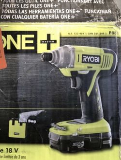 Ryobi P881 18v One+ Lithium-ion Impact Driver Kit