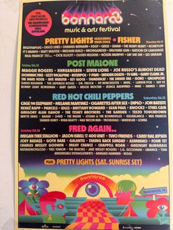 Bonaroo 2024 poster 11x17 (NEW)