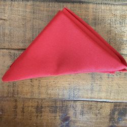 Red Napkins 60 Count. Cotton/ Polyester Blend.