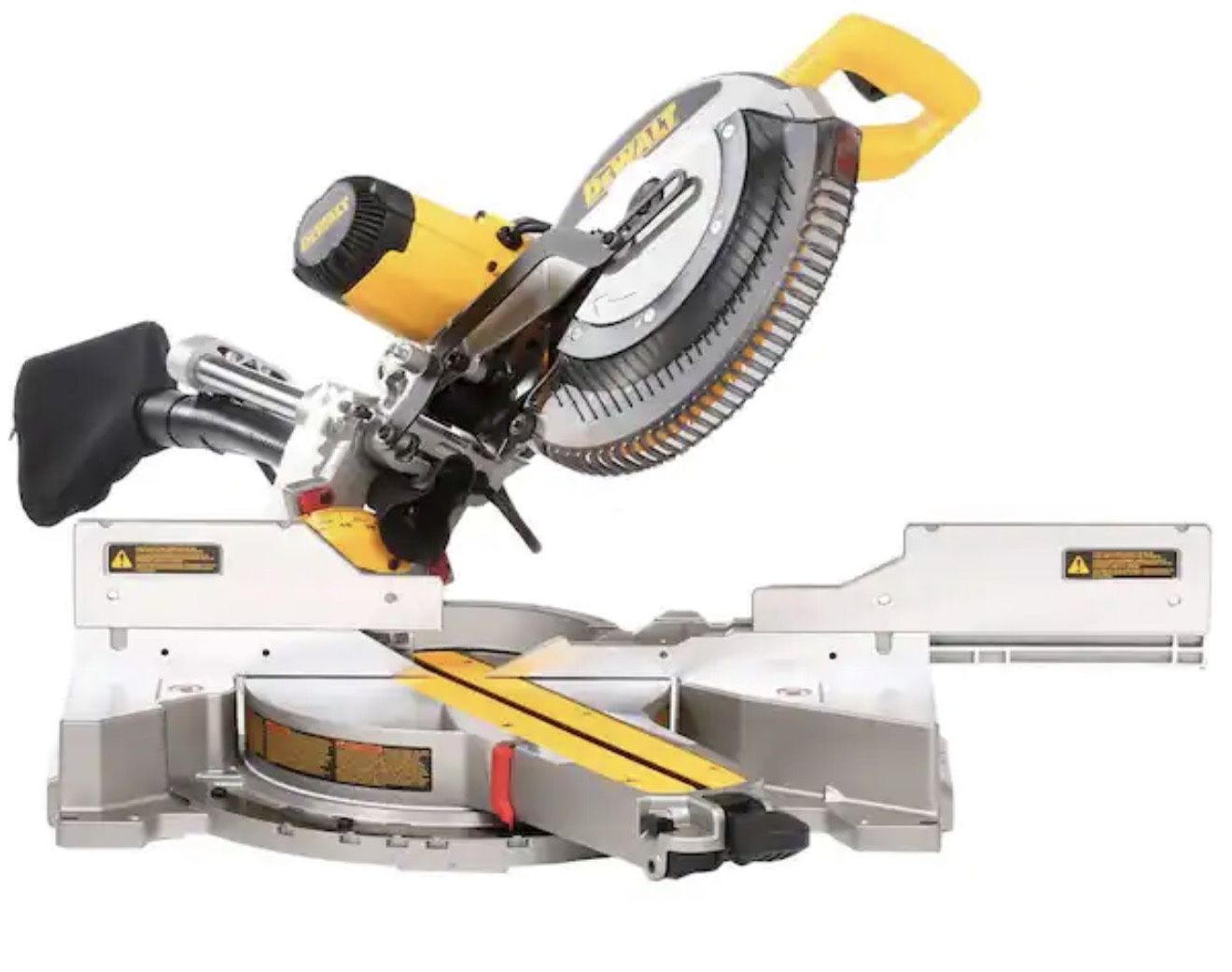 DEWALT 15 Amp Corded 12 in. Double Bevel Sliding Compound Miter Saw with XPS technology, Blade Wrenc