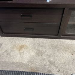Dark Wood TV Stand