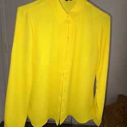 Yellow Express button up shirt Size S #shirt #yellow  Portfino shirt~ Brand new, no tags.  Beautiful bright yellow. Never been worn. Classy & Cute!