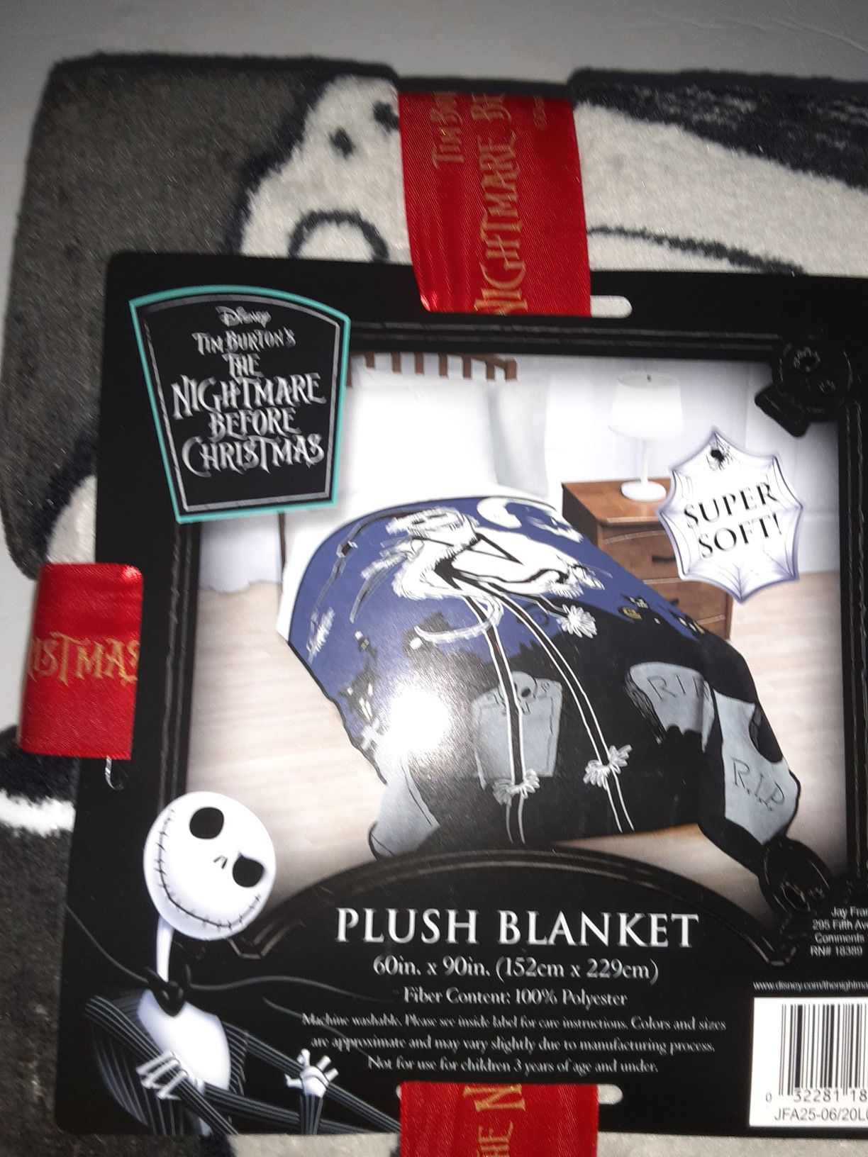 2020/New/Disney] “Nightmare Before Christmas(Santa Jack)” Plush Blanket!!
