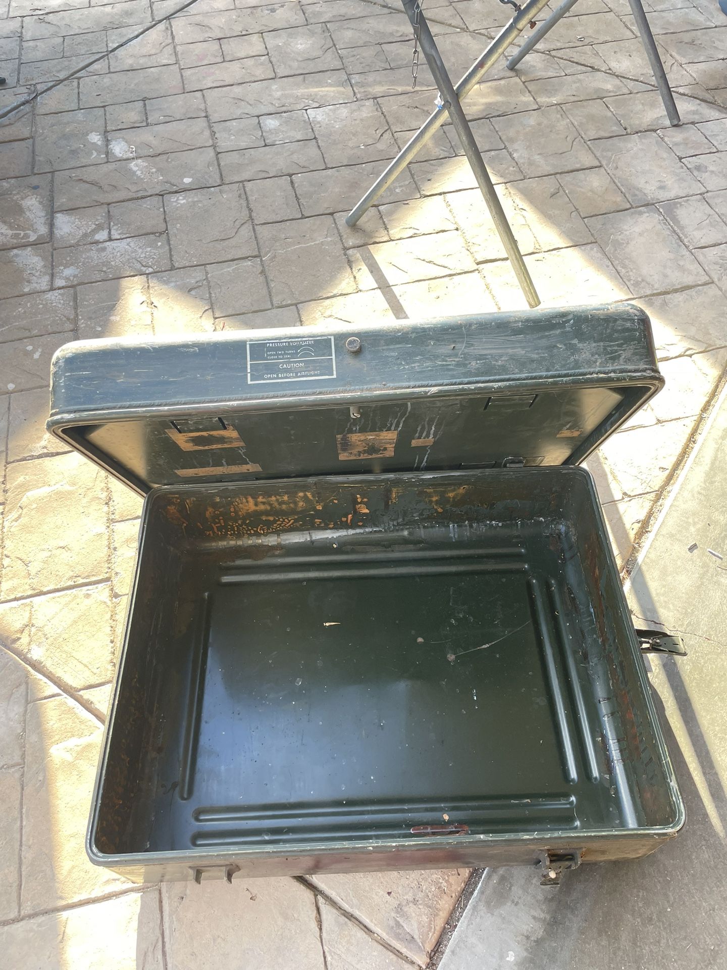 Military Surplus Metal Case Storage Container 