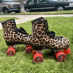Impala Leopard Roller Skates