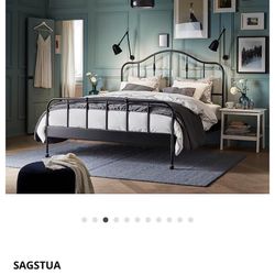 IKEA SAGSTUA Bed Frame (Queen)