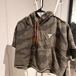 Under Armour Project Rock Cropped Hoodie Small