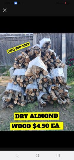 ALMOND FIREWOOD $4.00 EA.