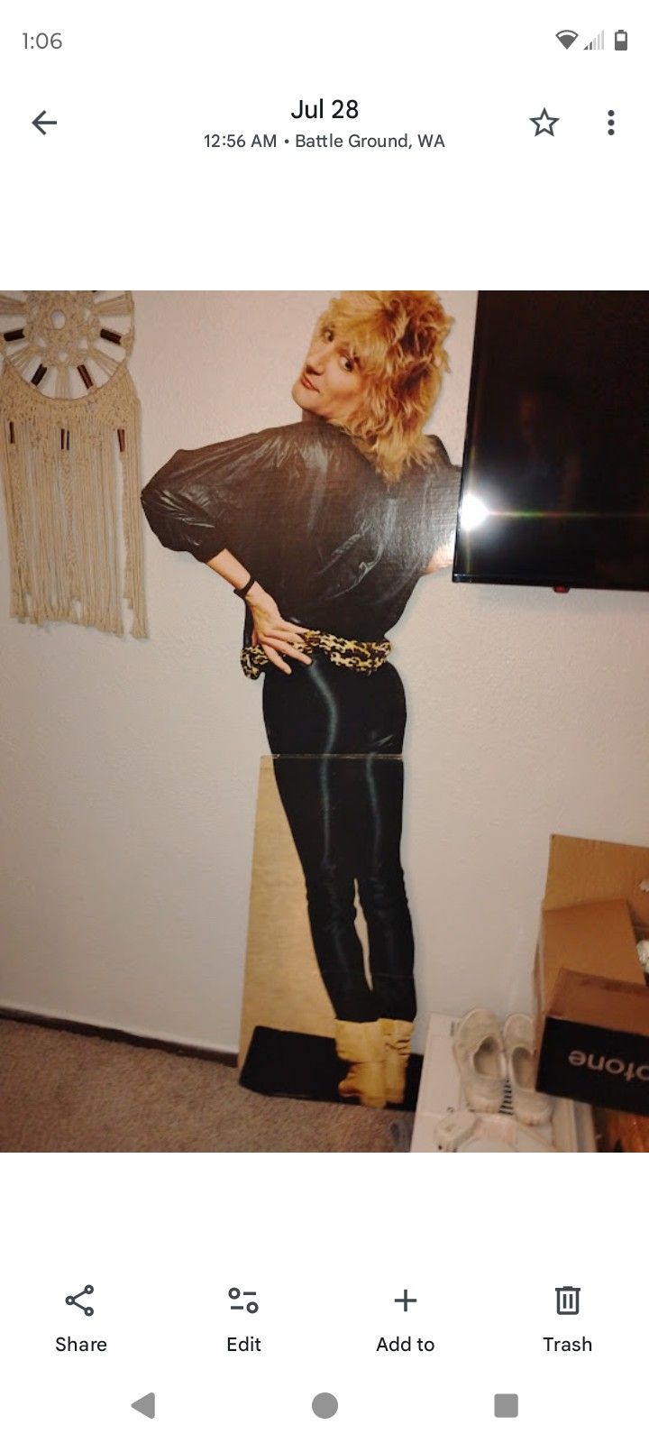 Rod Stewart Original Vintage Promo Standee