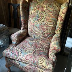 Vintage Wingback Statement Chair - Rare Design