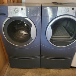 Washer And Dryer Electric Kenmore Elite He4t Super Capacity Plus Whit Warranty Whit Pedestal 600