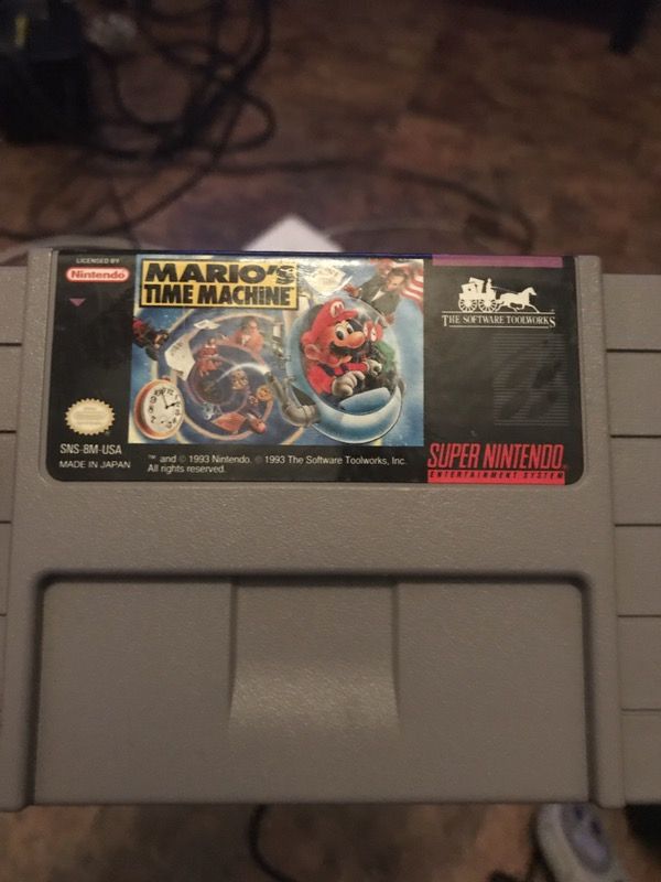 Super Nintendo Mario in time