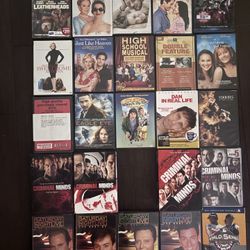 24 DVDS Including Criminal Minds Season Sets