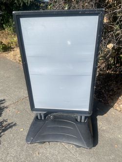Industrial Grade WindPro Sign Stand with Rolling Base