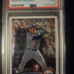 2011 TOPPS CHROME FREDDIE FREEMAN MINT 9