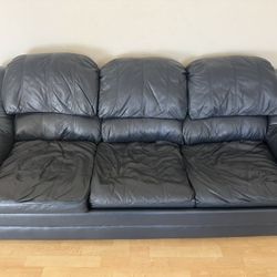 Blue Sofa In Good Condition